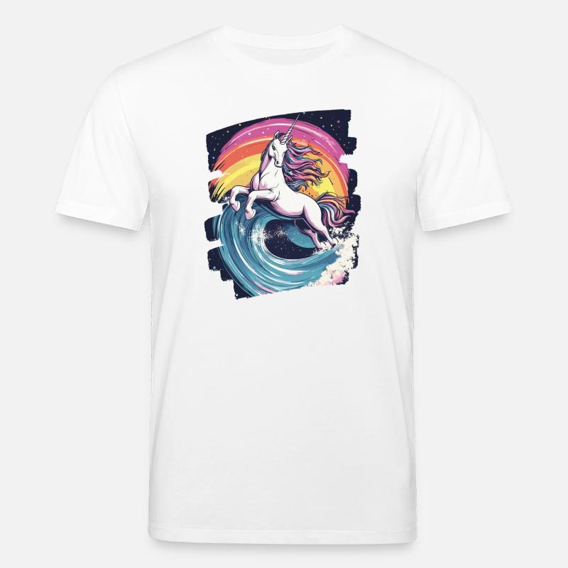 Einhorn - Stanley/Stella Unisex Bio-T-Shirt CREATOR  - Weiß