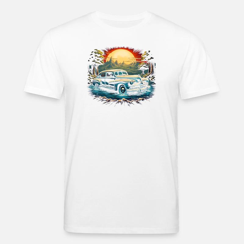 Retro Auto 04 - Stanley/Stella Unisex Bio-T-Shirt CREATOR  - Weiß
