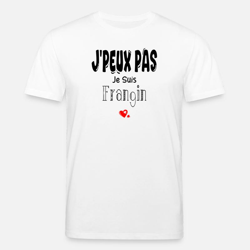 J'Peux Pas Je suis Frangin - T-shirt bio CREATOR Stanley/Stella Unisexe - blanc