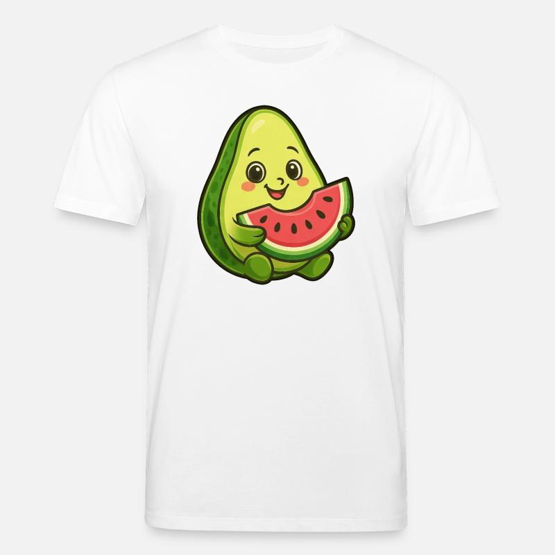 Avocado Melone Wassermelone Sommer Frucht Design - Stanley/Stella Unisex Bio-T-Shirt CREATOR  - Weiß