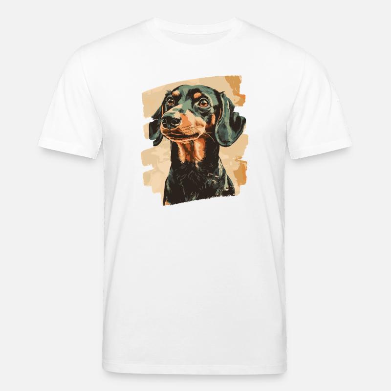 Dackel Dachshund - Stanley/Stella Unisex Bio-T-Shirt CREATOR  - Weiß