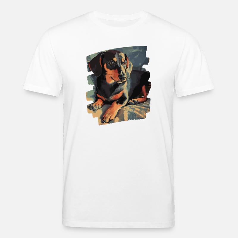 Dackel Dachshund - Stanley/Stella Unisex Bio-T-Shirt CREATOR  - Weiß