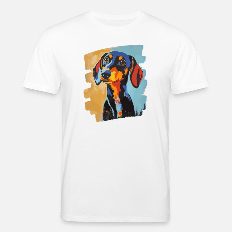 Dackel Dachshund - Stanley/Stella Unisex Bio-T-Shirt CREATOR  - Weiß
