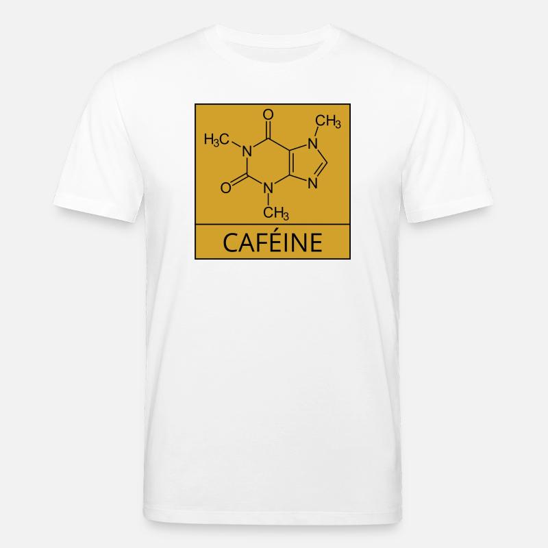 molécule de caféine - T-shirt bio CREATOR Stanley/Stella Unisexe - blanc
