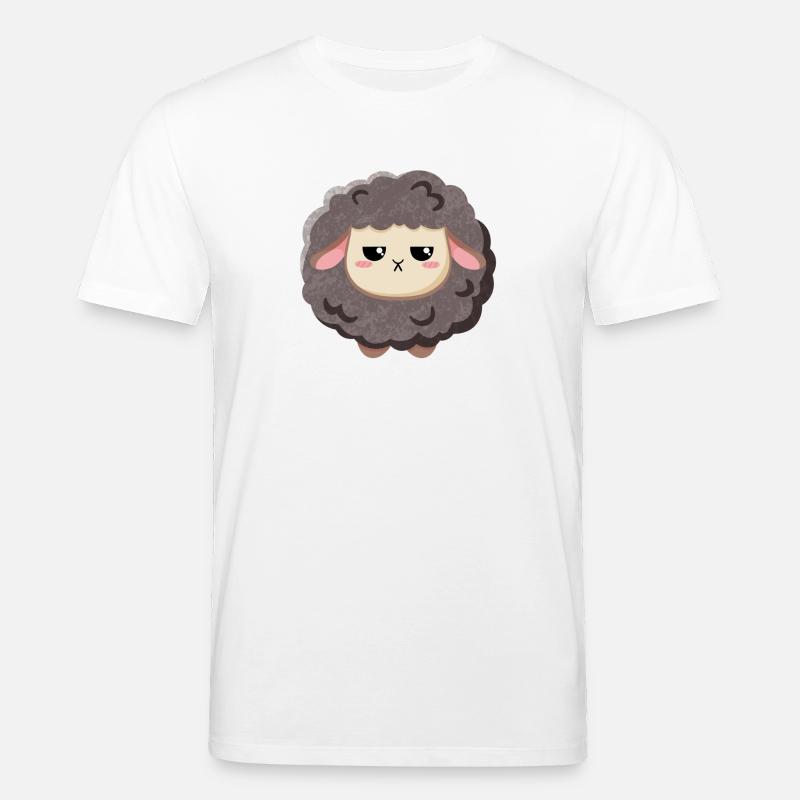 Schwarzes Schaf - grimmig und süß - Stanley/Stella Unisex Bio-T-Shirt CREATOR  - Weiß