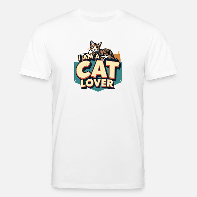 Ich bin ein Katzenliebhaber - Stanley/Stella Unisex Bio-T-Shirt CREATOR  - Weiß