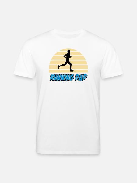Running dad - T-shirt bio CREATOR Stanley/Stella Unisexe - blanc