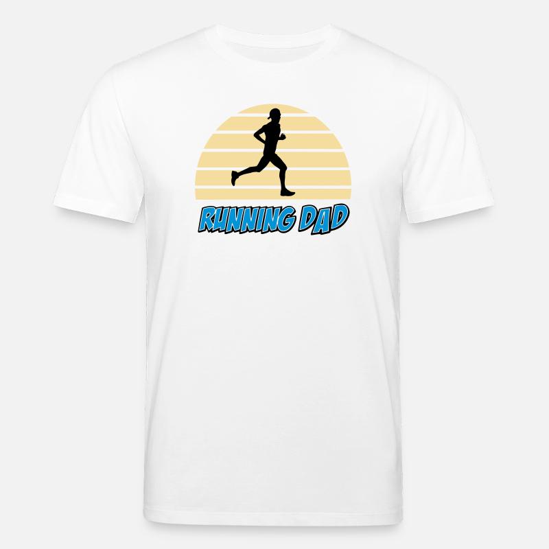 Running dad - T-shirt bio CREATOR Stanley/Stella Unisexe - blanc