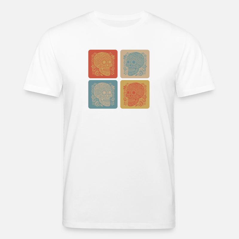Totenkopf – Mexiko Design - Stanley/Stella Unisex Bio-T-Shirt CREATOR  - Weiß