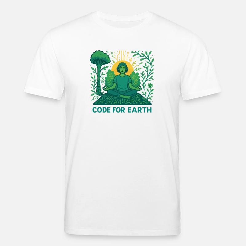 Code for Earth - Stanley/Stella CREATOR Unisex Organic T-Shirt - white