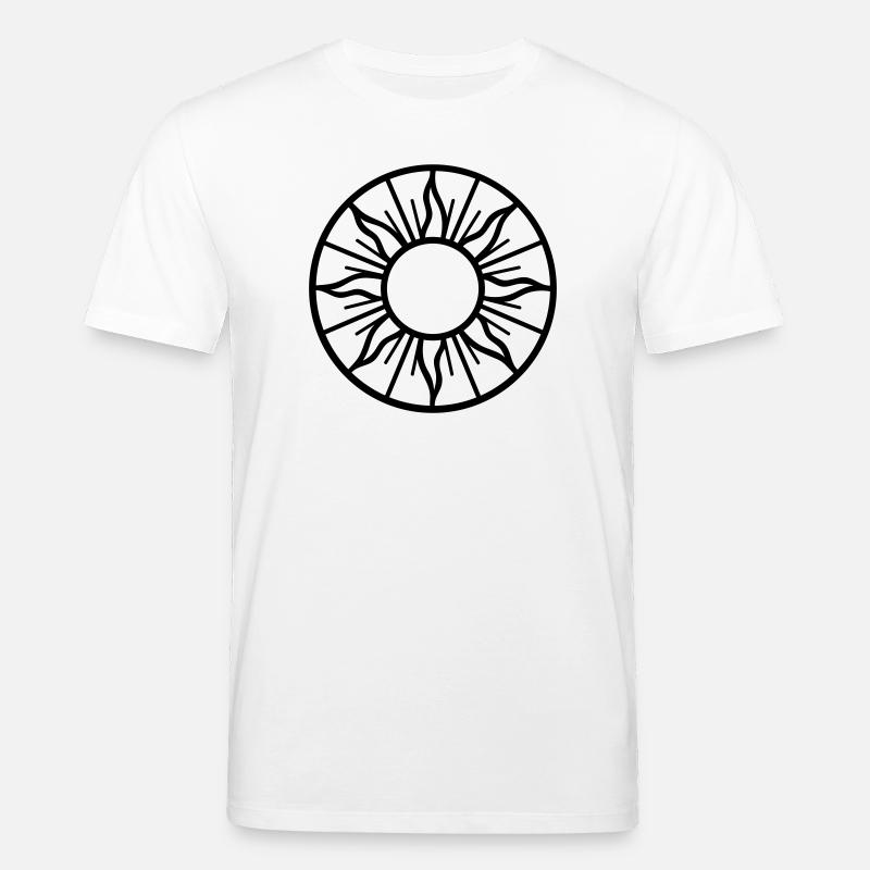 Mittsommer Sonne - Symbol der Sommersonne - Stanley/Stella Unisex Bio-T-Shirt CREATOR  - Weiß