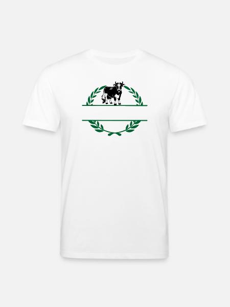 Dairy cow with its own name - Stanley/Stella CREATOR Unisex Organic T-Shirt - white