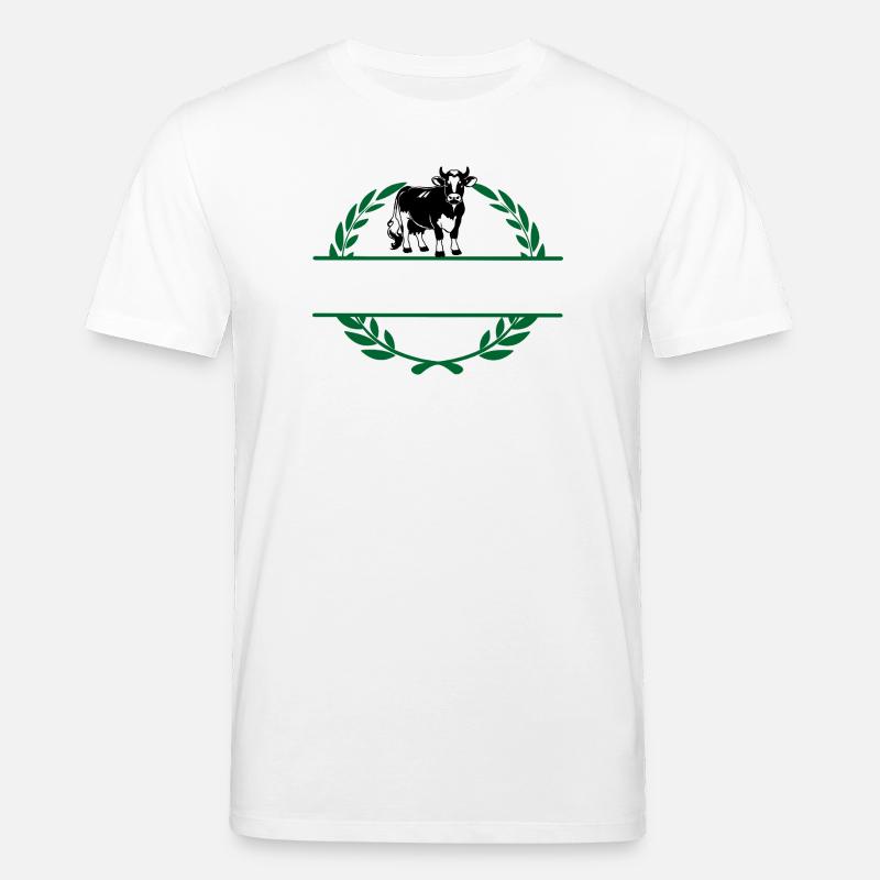 Vache laitière avec son propre nom - T-shirt bio CREATOR Stanley/Stella Unisexe - blanc