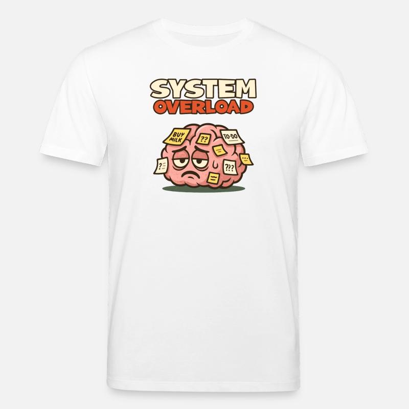 System Overload Gehirn - Stanley/Stella Unisex Bio-T-Shirt CREATOR  - Weiß
