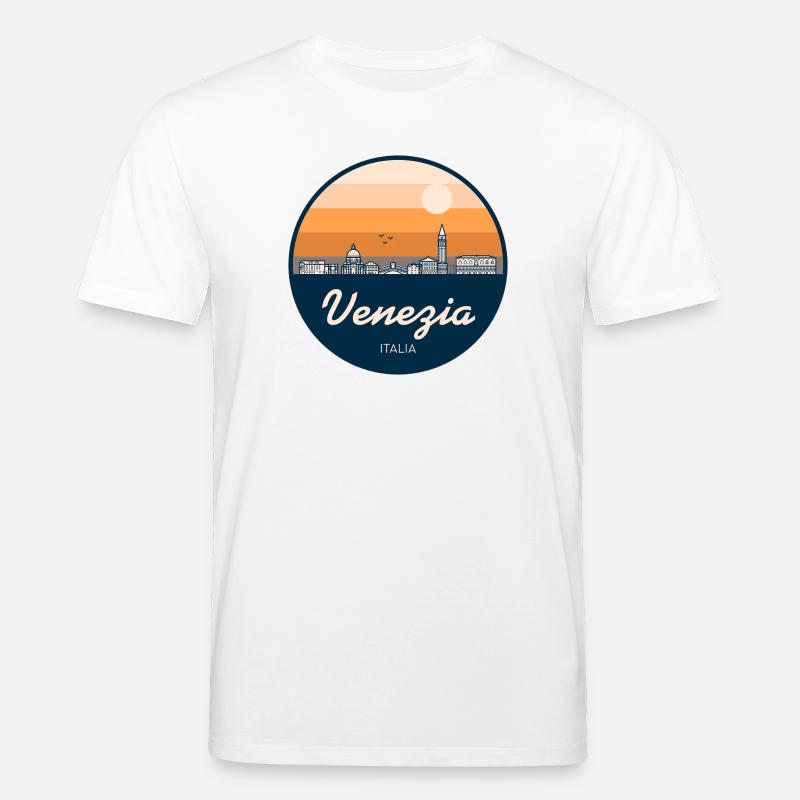 Venedig Skyline Silhouette - Stanley/Stella Unisex Bio-T-Shirt CREATOR  - Weiß