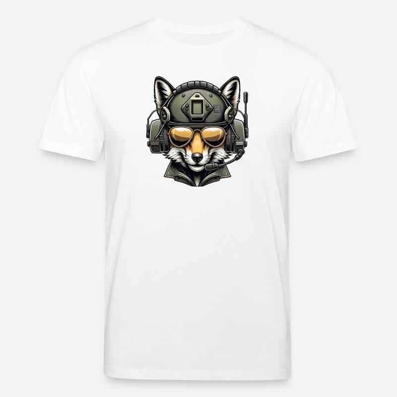 Conception militaire Fox - T-shirt bio CREATOR Stanley/Stella Unisexe - blanc