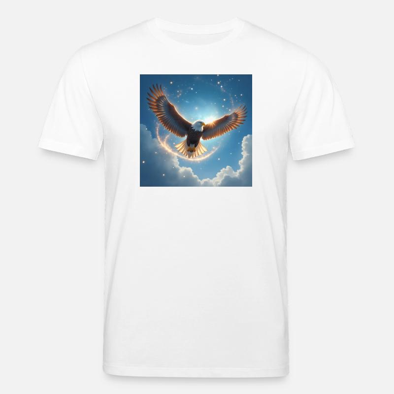 Power Animal Eagle in the Sky - Stanley/Stella CREATOR Unisex Organic T-Shirt - white