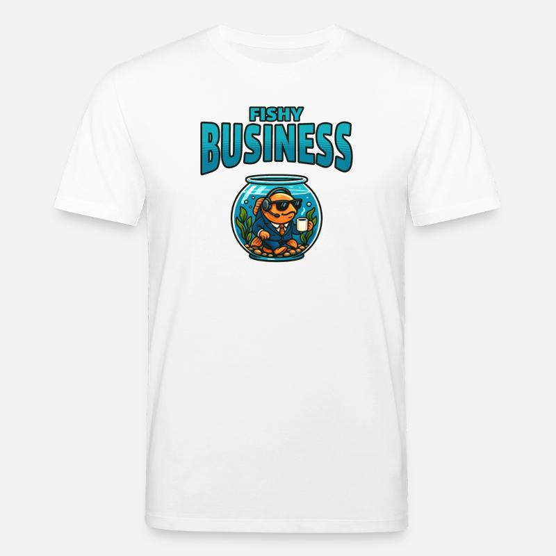 Fischgeschäft im Aquarium - Stanley/Stella Unisex Bio-T-Shirt CREATOR  - Weiß
