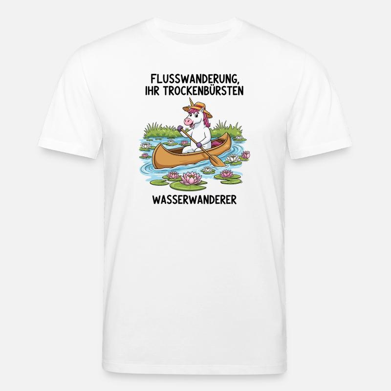 Einhorn Kanufahrt - Stanley/Stella Unisex Bio-T-Shirt CREATOR - Weiß