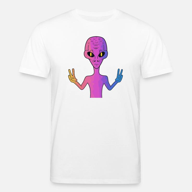 Peace Alien - Stanley/Stella Unisex Bio-T-Shirt CREATOR  - Weiß