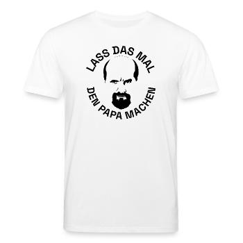 Stromberg Lass Das Mal Den Papa Machen Mit Bernd - Stanley/Stella Unisex Bio-T-Shirt CREATOR  - Weiß - Vorne - Alina (178cm) & Michal (187cm)