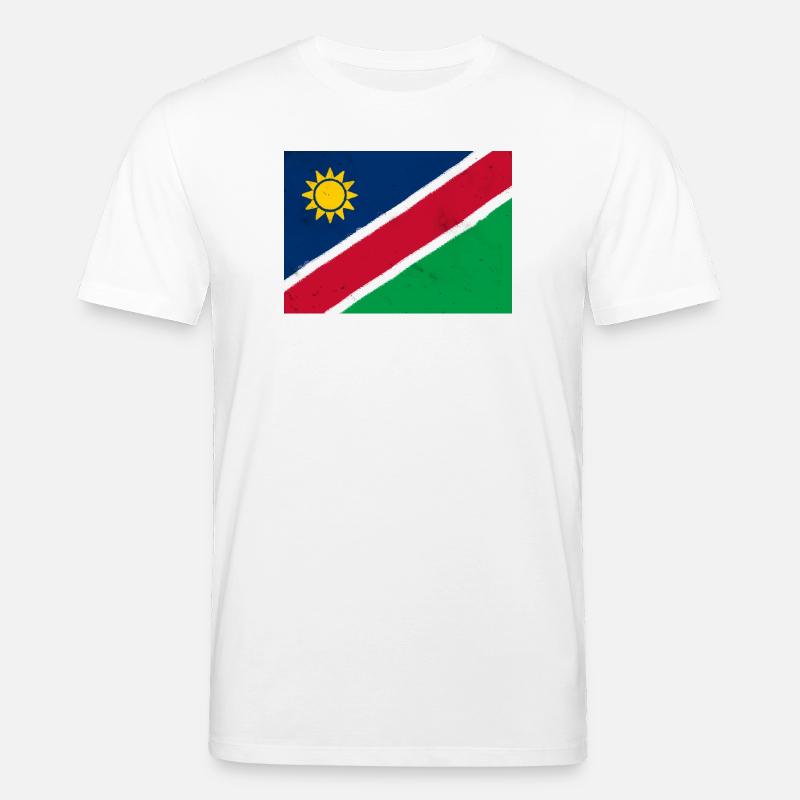 Flagge von Namibia - Stanley/Stella Unisex Bio-T-Shirt CREATOR  - Weiß