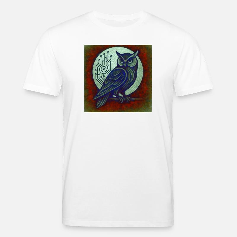 Dkital Eule - Stanley/Stella Unisex Bio-T-Shirt CREATOR  - Weiß
