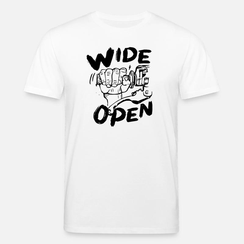 weit geöffnet - Stanley/Stella Unisex Bio-T-Shirt CREATOR  - Weiß