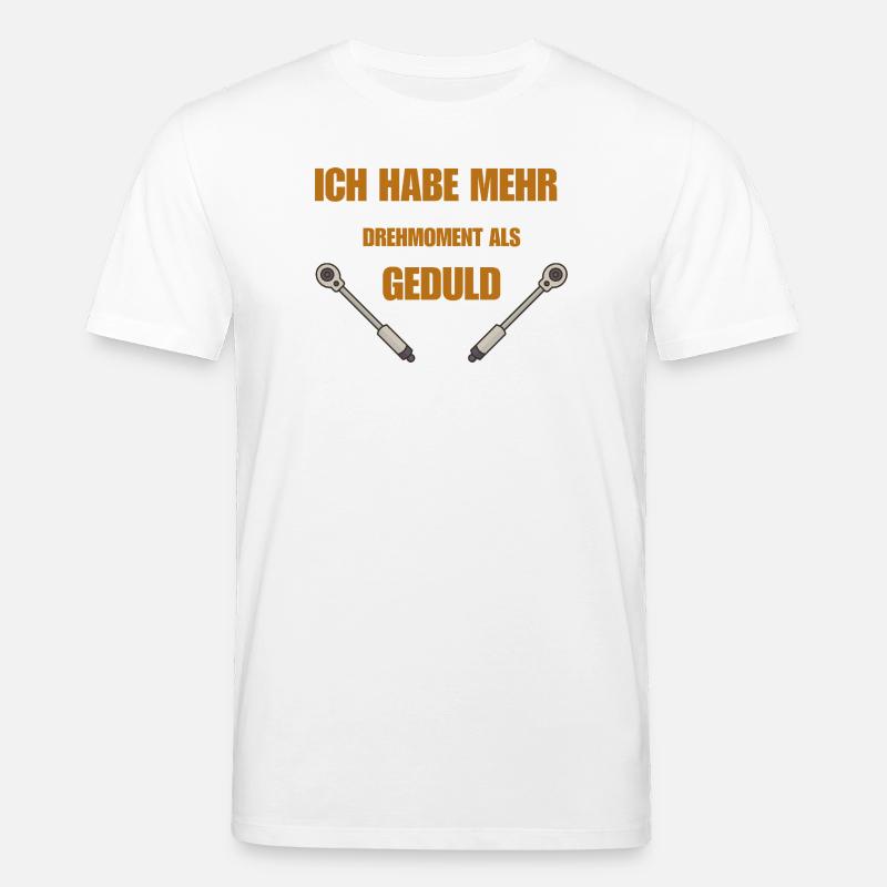 Drehmoment oder Geduld - Stanley/Stella Unisex Bio-T-Shirt CREATOR  - Weiß