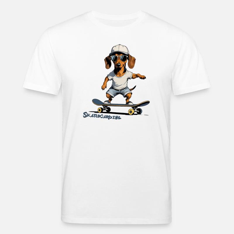 Skateboarden, Skateboarden - Stanley/Stella Unisex Bio-T-Shirt CREATOR  - Weiß