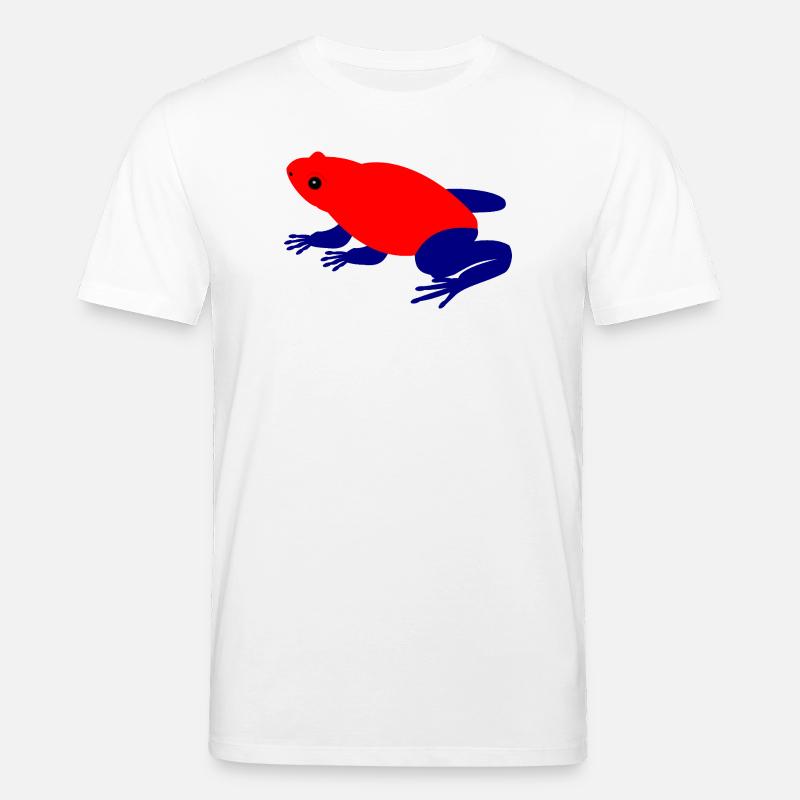 Erdbeer Pfeilgiftfrosch Tierkunst - Stanley/Stella Unisex Bio-T-Shirt CREATOR  - Weiß