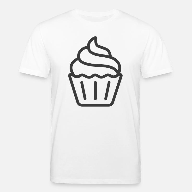 Conception d’icône de logo de cupcake - T-shirt bio CREATOR Stanley/Stella Unisexe - blanc