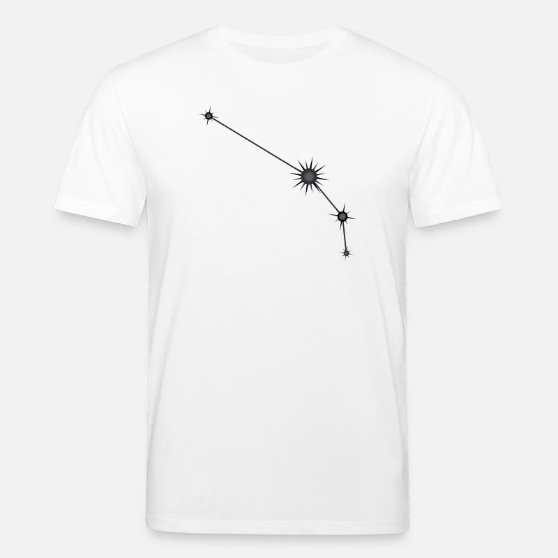 Widder Stern Sternbild Sternzeichen Schwarz & Grau - Stanley/Stella Unisex Bio-T-Shirt CREATOR  - Weiß