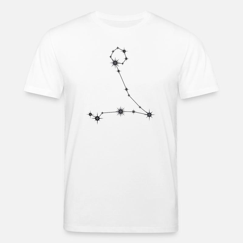 Fische Sternbild Sternzeichen Schwarz & Grau - Stanley/Stella Unisex Bio-T-Shirt CREATOR  - Weiß