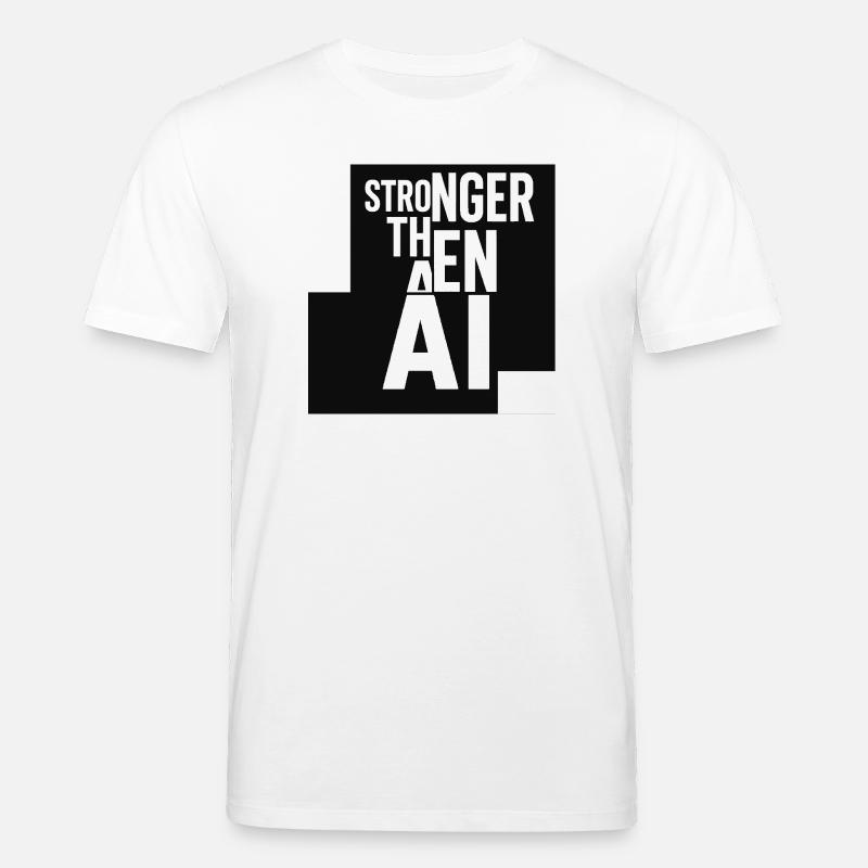 Starker Tee KI Solidaritätsdesign - Stanley/Stella Unisex Bio-T-Shirt CREATOR  - Weiß