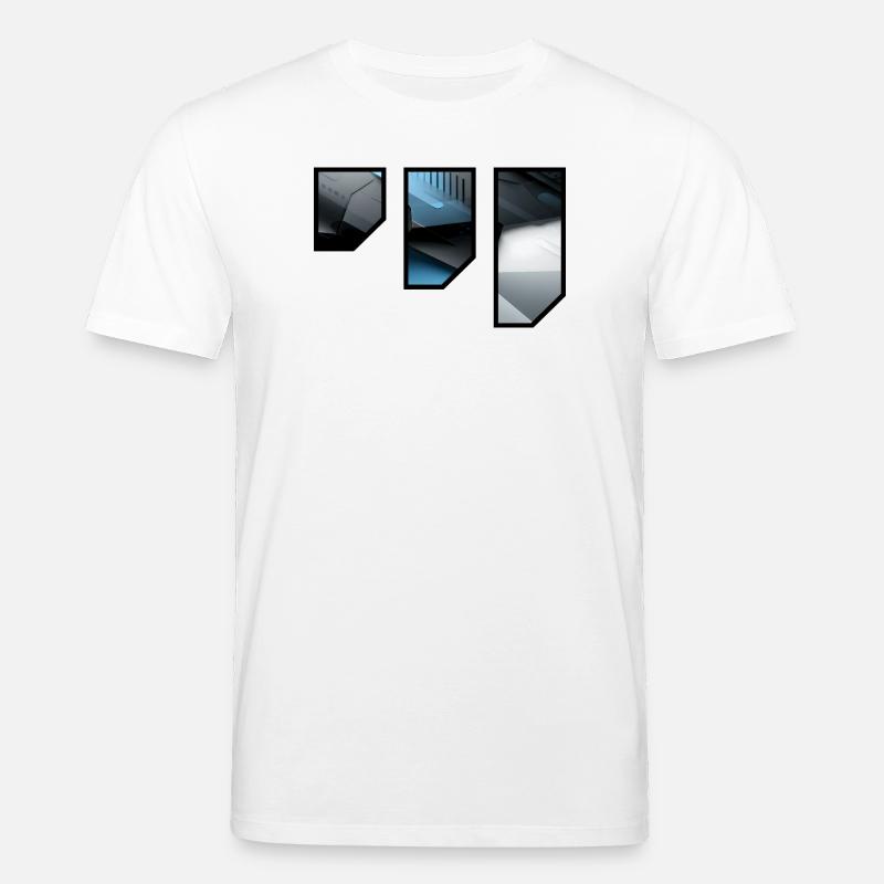 Futuristisches Techno Abstraktes Muster - Stanley/Stella Unisex Bio-T-Shirt CREATOR  - Weiß