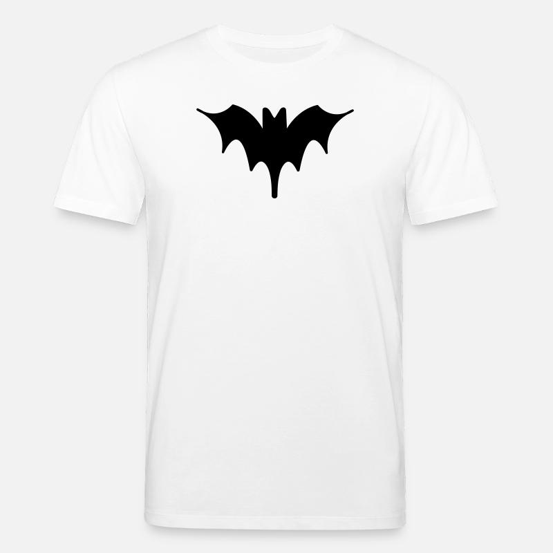 Fledermaus Halloween Kunst 3 - Stanley/Stella Unisex Bio-T-Shirt CREATOR - Weiß