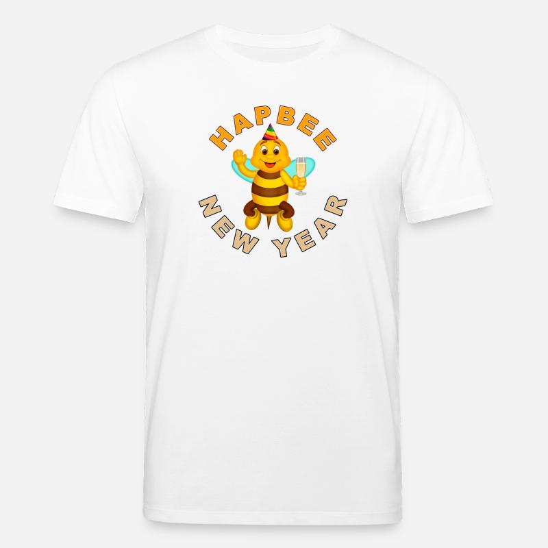 HAPBEE Neujahr mit Text 2 - Stanley/Stella Unisex Bio-T-Shirt CREATOR  - Weiß