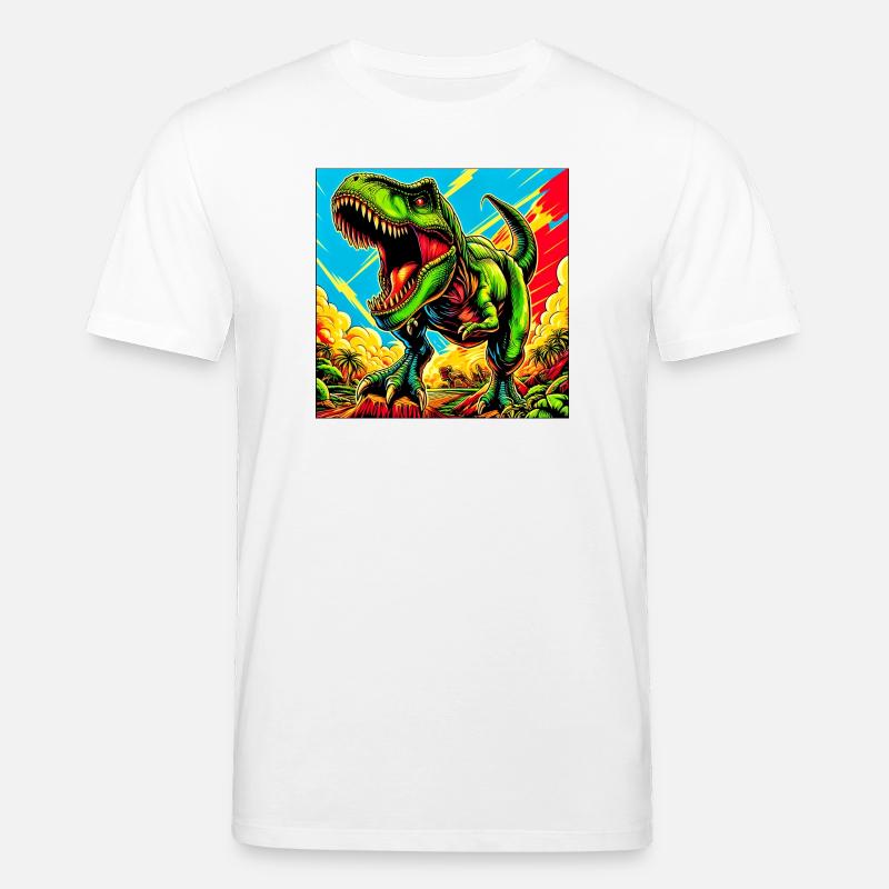 Dinosaurier - Stanley/Stella Unisex Bio-T-Shirt CREATOR  - Weiß