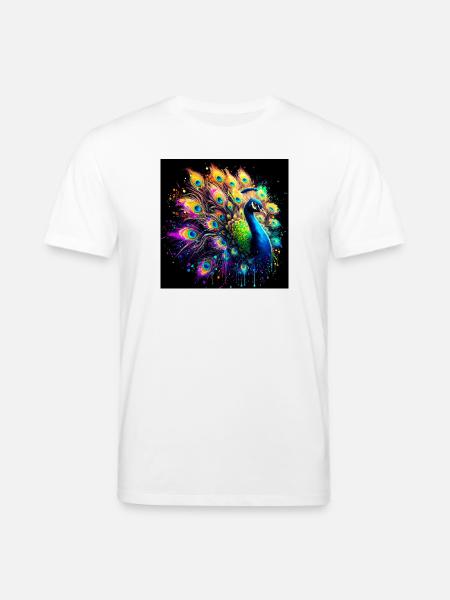 paon - T-shirt bio CREATOR Stanley/Stella Unisexe - blanc