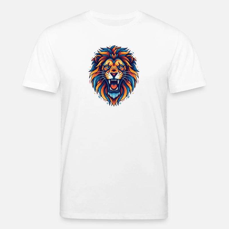Löwe - Stanley/Stella Unisex Bio-T-Shirt CREATOR  - Weiß
