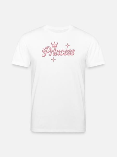 Prinzessin / Princess / Chrome Y2K Design - Stanley/Stella CREATOR Unisex Organic T-Shirt - white