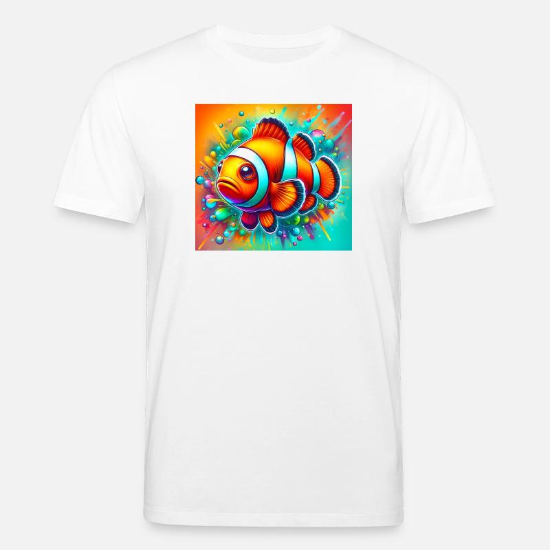 Clownfisch - Stanley/Stella Unisex Bio-T-Shirt CREATOR  - Weiß