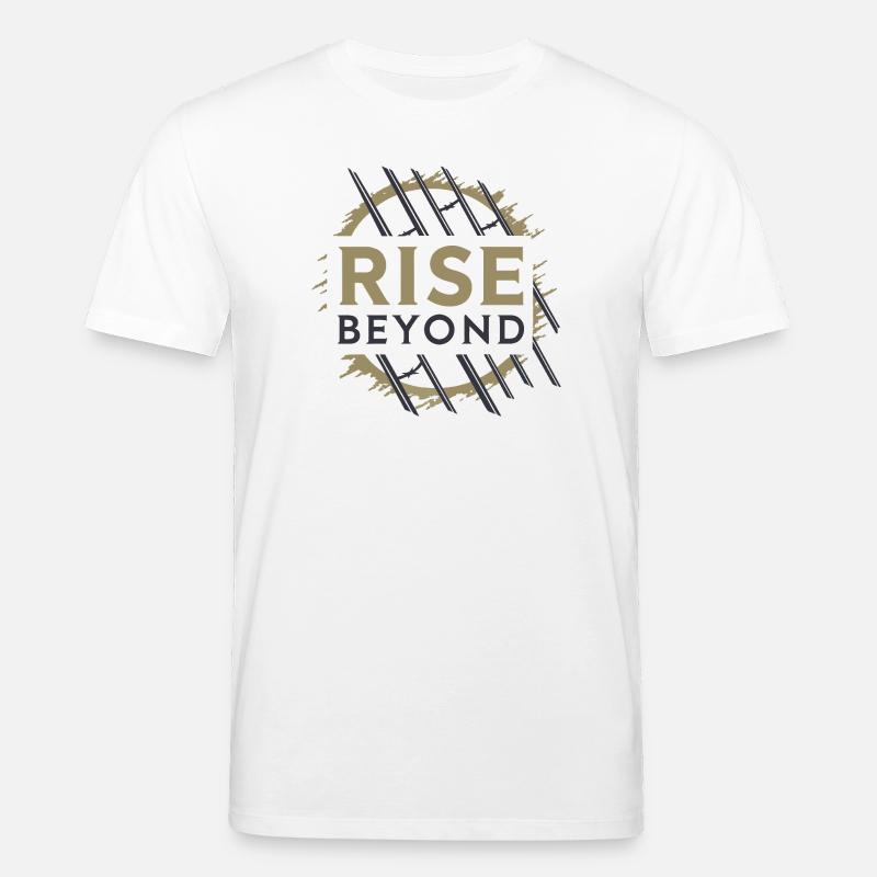 Rise Beyond – Motivations Design  - Stanley/Stella Unisex Bio-T-Shirt CREATOR  - Weiß