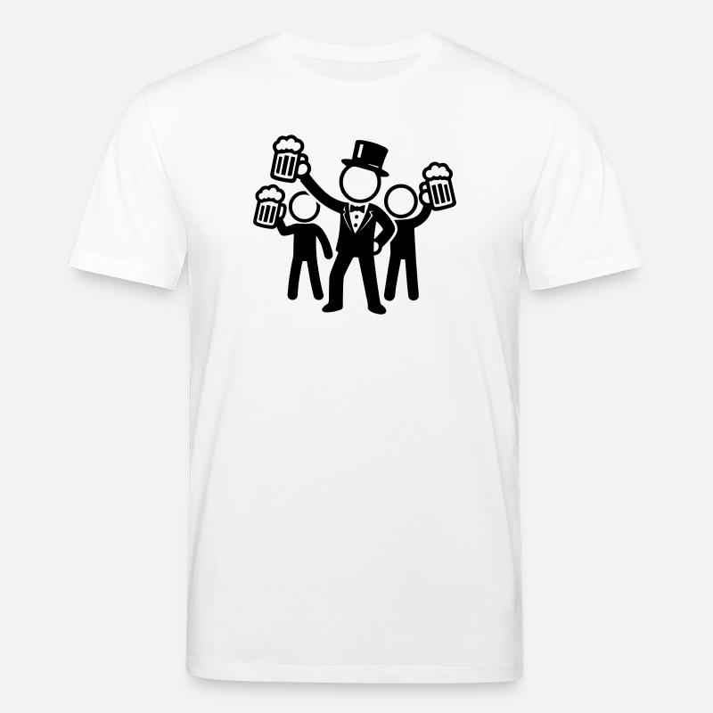 Bräutigam Junggesellen Abschied - Stanley/Stella Unisex Bio-T-Shirt CREATOR  - Weiß