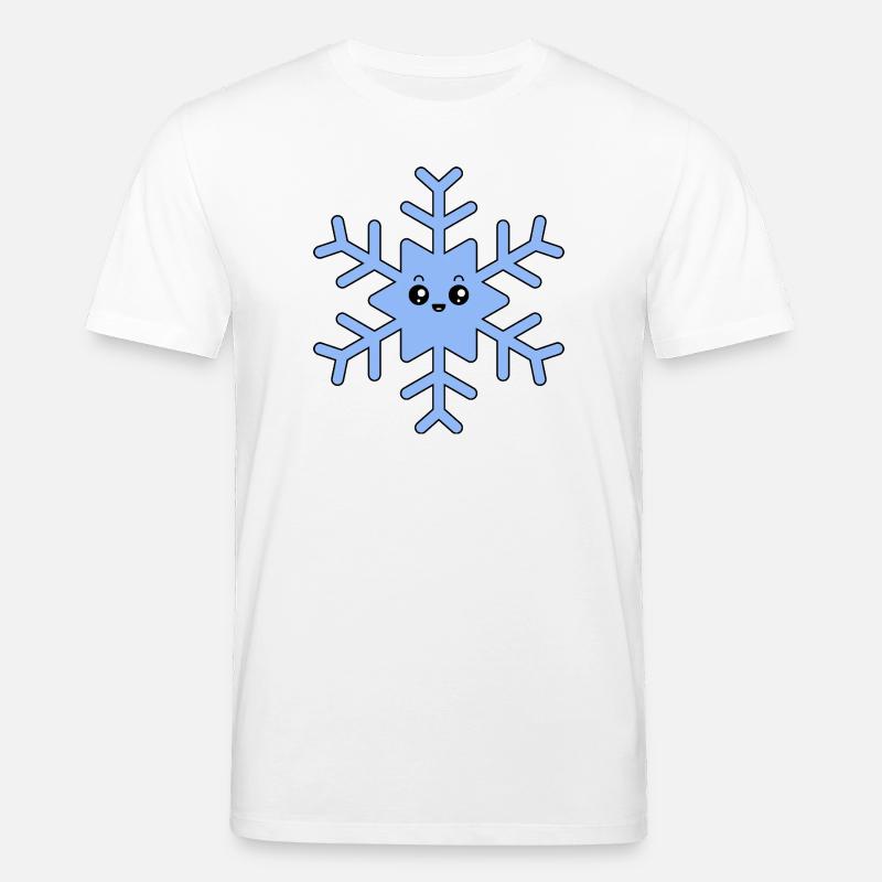 Flocon de neige kawaii mignon - T-shirt bio CREATOR Stanley/Stella Unisexe - blanc