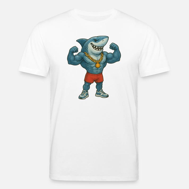 hai-comic-bodybuilder - Stanley/Stella Unisex Bio-T-Shirt CREATOR  - Weiß