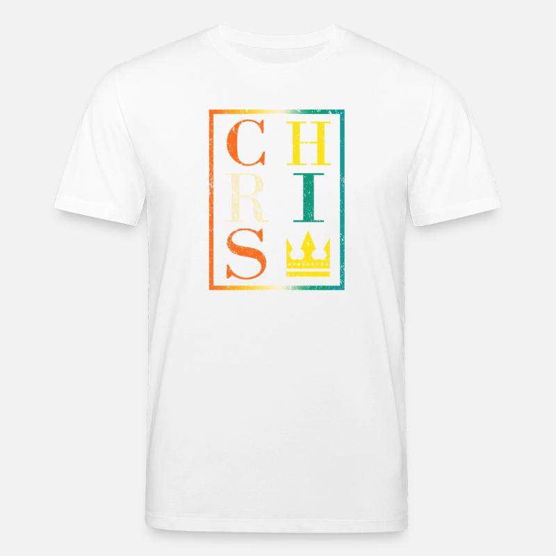 Conception de collage de lettres royales - T-shirt bio CREATOR Stanley/Stella Unisexe - blanc