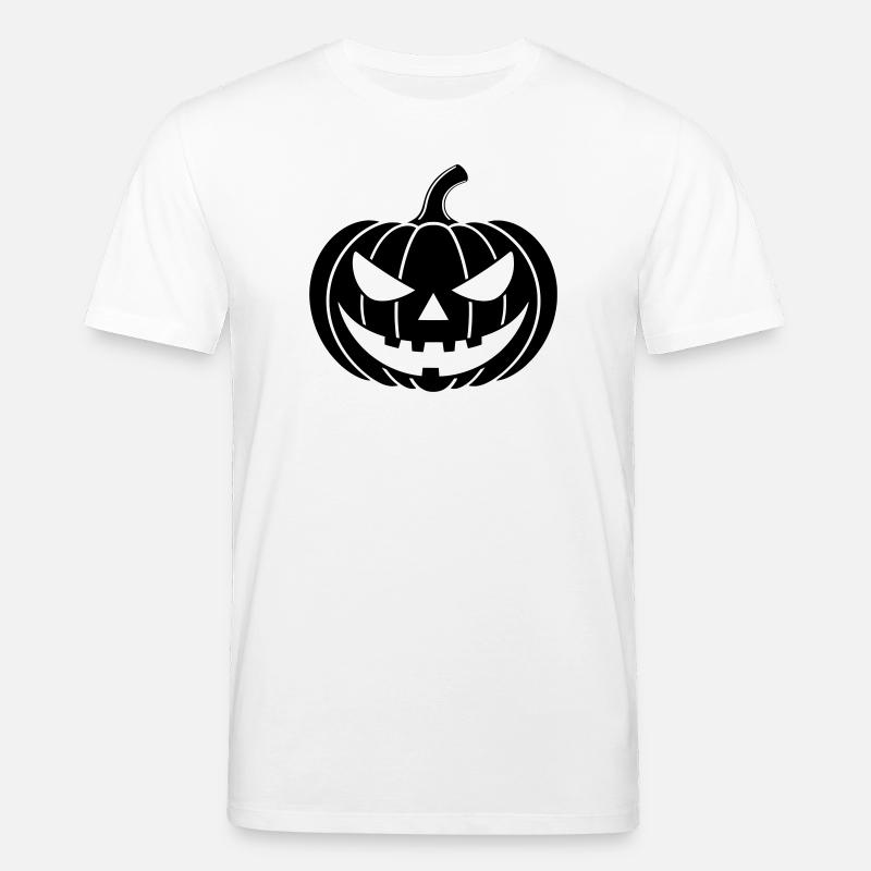 Kürbis Grusel Illustration - Stanley/Stella Unisex Bio-T-Shirt CREATOR  - Weiß