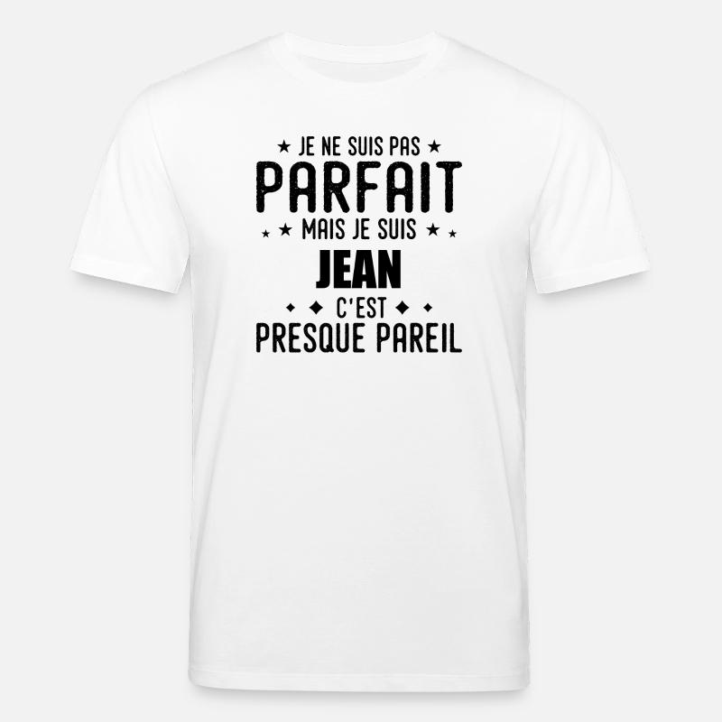 Jeans: authentisch, unvollkommen, Oberteil, Perfektion - Stanley/Stella Unisex Bio-T-Shirt CREATOR  - Weiß